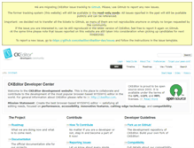 Tablet Screenshot of dev.ckeditor.com