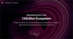 Desktop Screenshot of ckeditor.com