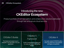 Tablet Screenshot of ckeditor.com